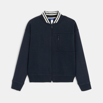 سويت شيرت ميلتون بسحاب باللون الأزرق الداكن للأولاد